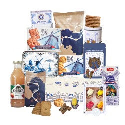 Cadeaupakket -  Holland nr 8 - Pakket met diverse Hollandse lekkernijen en cadeautjes