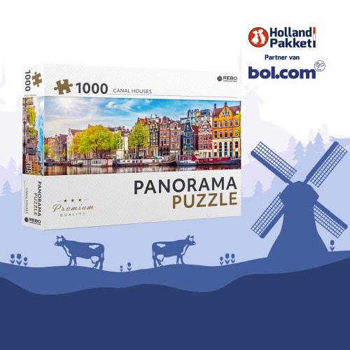Holland Puzzelplezier – Hollands cadeaupakket met puzzel & lekkernijen