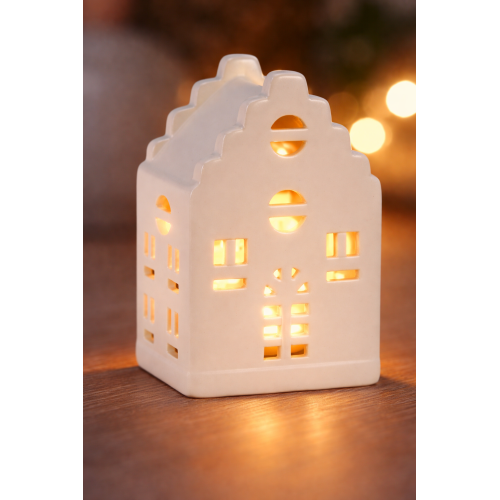 Dutch Moment – Hollands Lichtpuntje – Cadeautas met LED-huisje & Hollandse lekkernijen