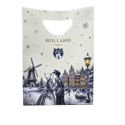 Dutch Moment Hollands Lichtpuntje – Cadeautas met LED-huisje & Hollandse lekkernijen