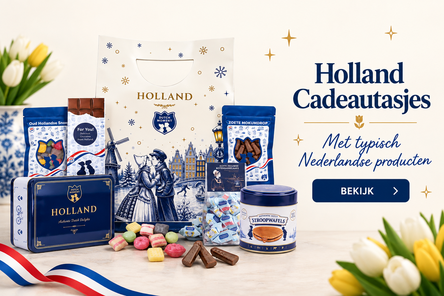 Holland Cadeautasjes - Hollandse cadeautjes en lekkernijen