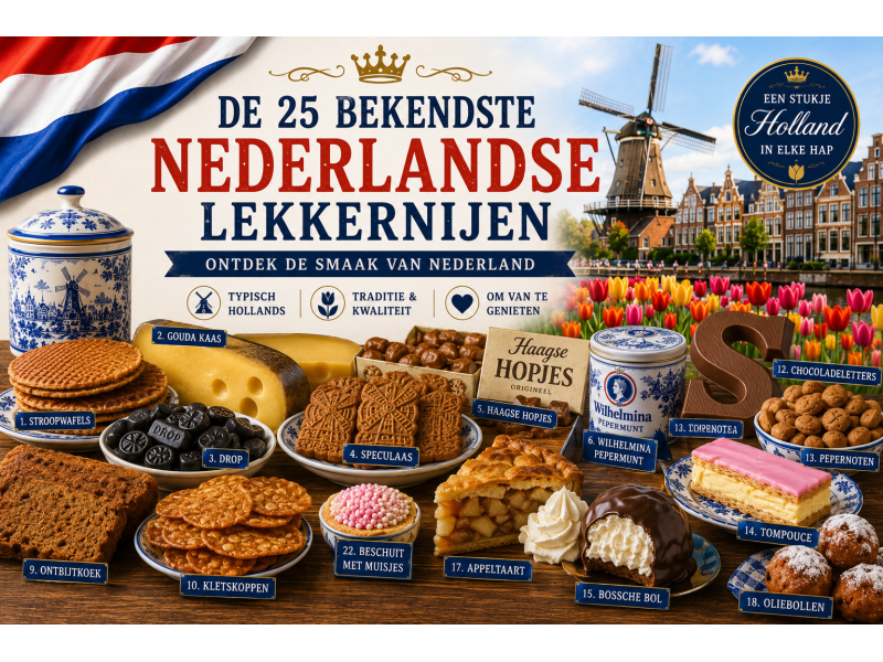 De 25 bekendste Nederlandse lekkernijen | Typisch Hollands genieten