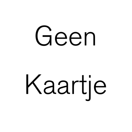 Geen kaartje bijvoegen